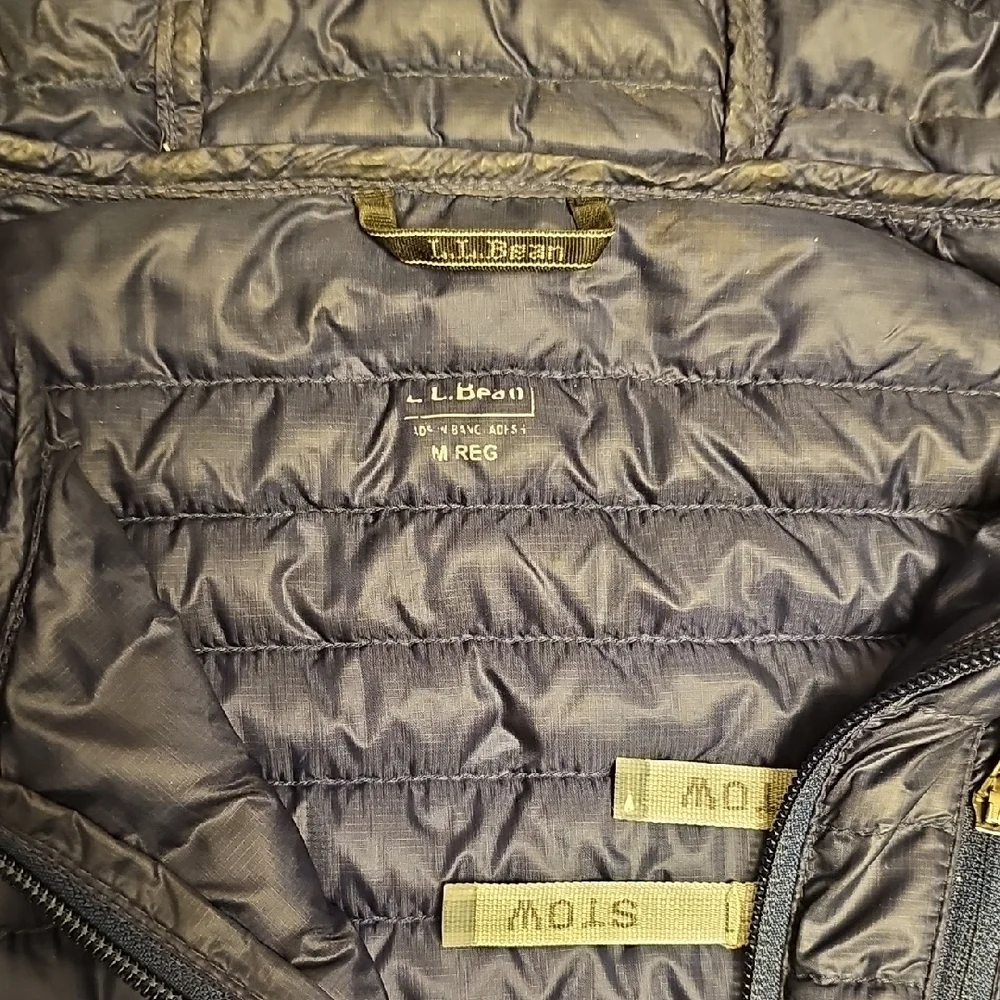 L.L. Bean Navy Quilted Jacket - Picture 2 of 4